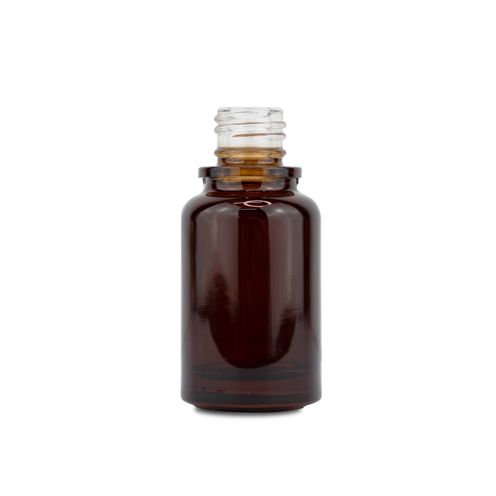 BOGBCOL30AMB20_30ml Amber Collar Glass Bottle 20-410 neck_24-10-2024